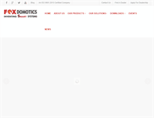 Tablet Screenshot of foxdomotics.com